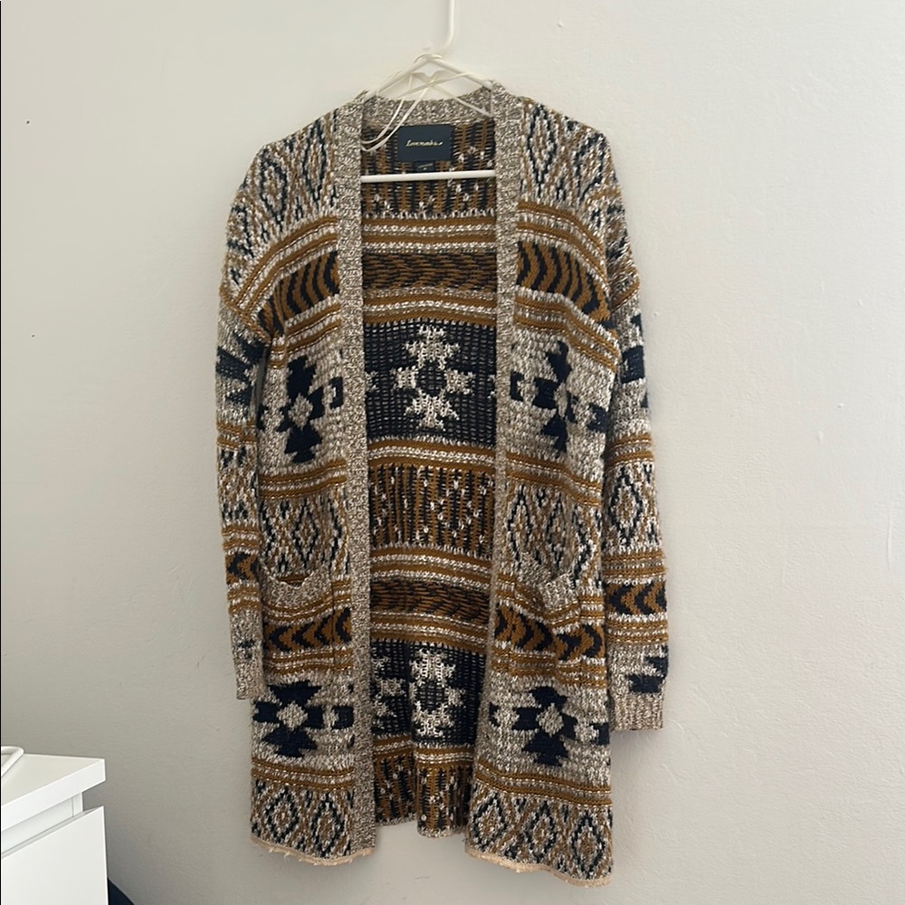 Patterned Cardigan Sweater - Picture 2 of 3